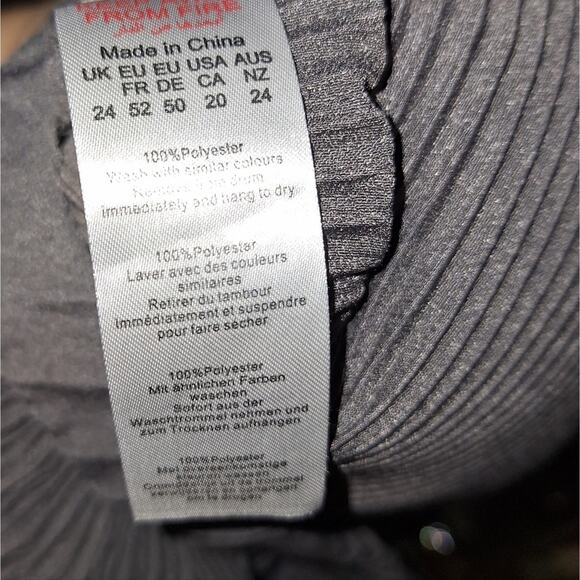 Women's Plus Size 20 Pretty Little Thing‎ Ribbed Flowy Wideleg Pullon Pants - Picture 4 of 6